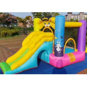 China Residential 810D Oxford Inflatable Bounce House With Slide on sale