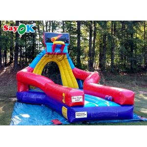 China Inflatable Baseball Game Red Inflatable Bungee Run Basketball Hoop And Ball Game For Playing Center on sale