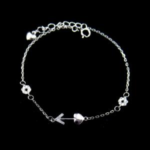 Buy cheap Eco Friendly Plating Silver Cubic Zirconia Bracelet Nickel Free And Lead Free from wholesalers
