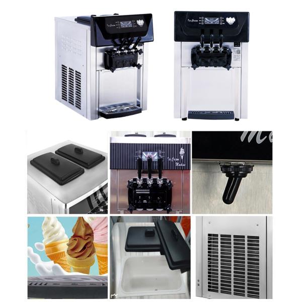 Soft Serve Ice Cream Machine 20-28L/H Restaurant Ice Cream Maker Commercial Icecream Maker Ice Cream Making Machine with Factory Price 6 Quart