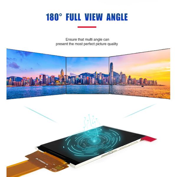 3.5 Inch TFT LCD Module MIPI IC ILI9488 320x480 Resolution For Automotive Cockpits