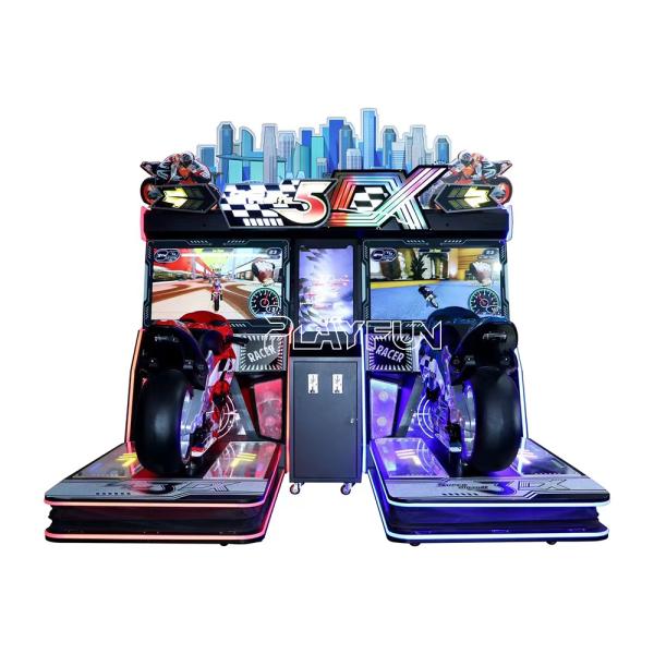 Playfun Coin Operated Super Dx Motion Motorcycle Racing Dynamic Simulation Moto Racing Car Game Machine