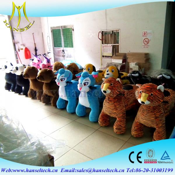Quality Hansel playground equipment rocking stuffed animal scooter ride electric octopus riding cow toys for kids unicorn coin for sale