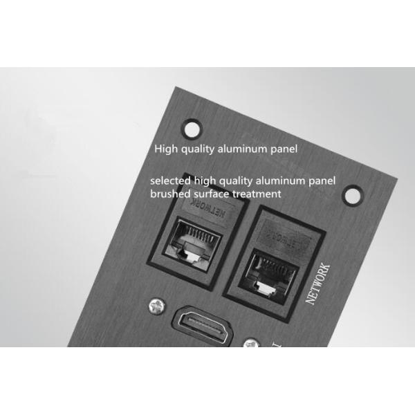 USB Charging Office Station Screen Socket / Aluminum Power Panel Socket