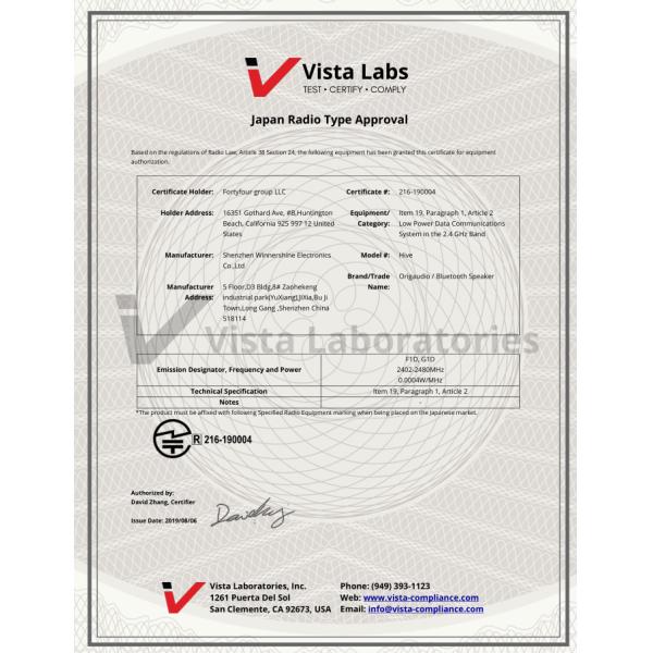 TELEC Certification Fee for Wireless Mouse, TELEC Certification in Japan