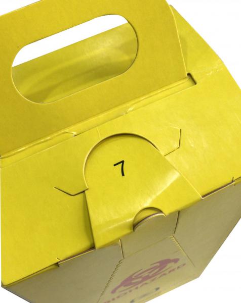 10L Biodegradable disposable white Cardboard box Medical Sharps Box