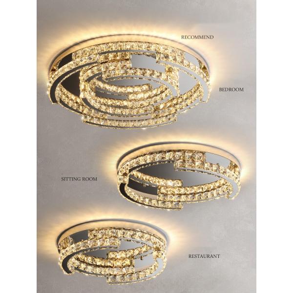 Luxury Crystal Ceiling Lamp Suitable for Living Room Bar Bedroom Ceiling Lamp(WH-CA-102)