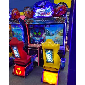 Playfun 2 Players Video Arcade Racing Games Crazy Drone 55 Inch Screen Simulator