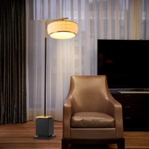 China 40W Black Iron LED Vertical Lamps Exhibition Hall Bedroom Floor Lamp on sale