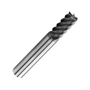 China 6 Flute Flattened Carbide End Mill TiAIN Coated For Finishing Milling Cutter wholesale