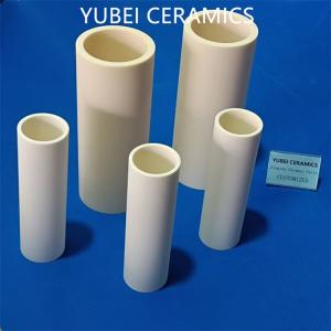 China Insulating Ivory 99% Alumina Ceramic Tubes For Electronic Components 2400MPa wholesale