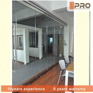 China Sturdy Commercial Office Partitions Aluminium Frame And MDF Panel Pattern on sale