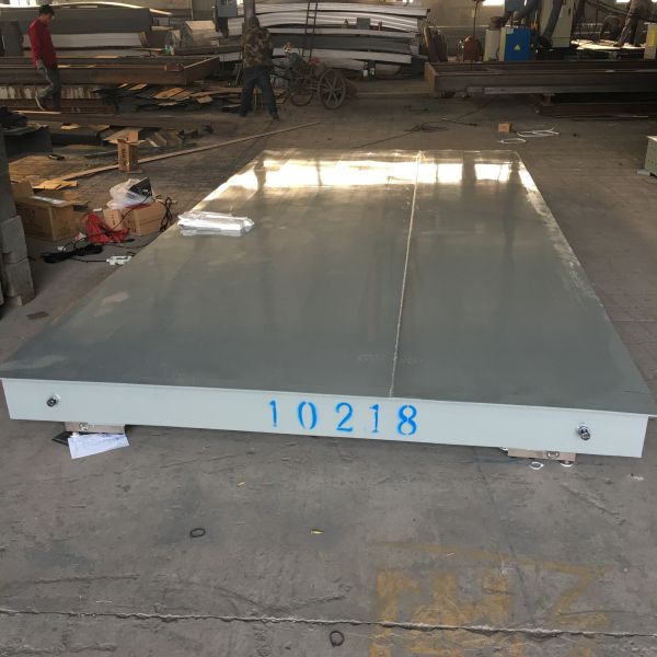 80 Ton Capacity Electronic Lorry Weighbridge 3 Way Video Monitoring Red Color