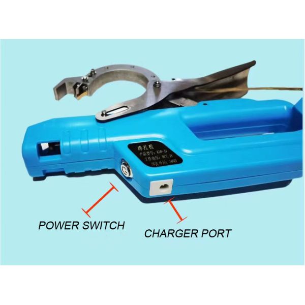 7.4V 1.96in Electric Tying Machine Battery Powered Vegetable Plant Vine Tying Machine