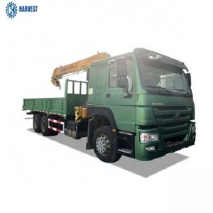 China 7000x2300x600mm Cargo Box Sinotruk Howo 6x4 336hp 10 Ton Truck Mounted Crane wholesale