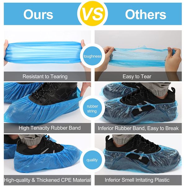 S&J Medical staff isolation Shoe Cover Laminated Nonslip pp Disposable Nonwoven Waterproof Medical shoe cover