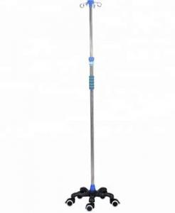 China Good quality and hot sale Stainless steel medical height adjustable iv poles for sale on sale