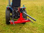 Tractor implements 3point bale spear tine