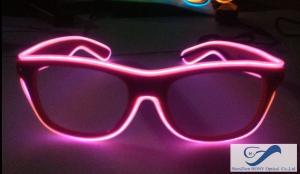 China Shining Plastic El Wire Glasses Colorful Frames For Christmas Festival Party on sale