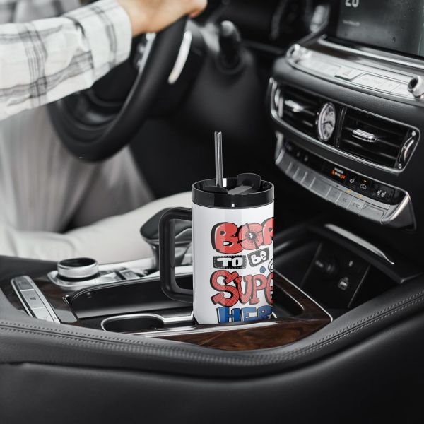 Stainless Steel Blank 40oz Sublimation Tumbler With Handle Custom Tumblers With Logo