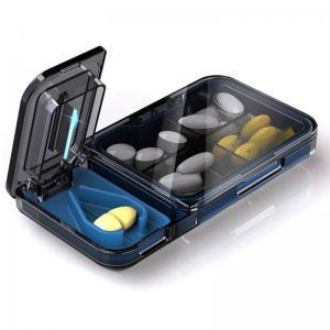 China Fish Oil Vitamin Bpa Free Pill Organizer Case With Cutter 4 Times A Day Weekly on sale