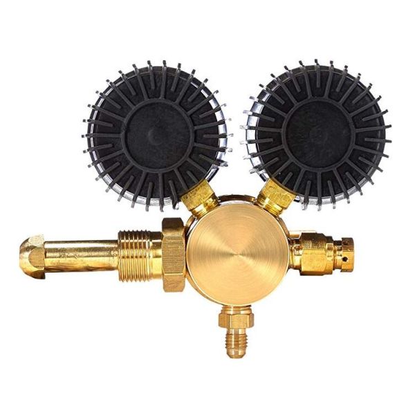 High Pressure CGA580 Inlet and 1/4'' Flare M Outlet Connection Gas Nitrogen Regulator for NO2