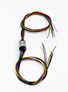 China 360° Continuous Rotation Miniature Slip Ring Connector To Transit Weak Current on sale