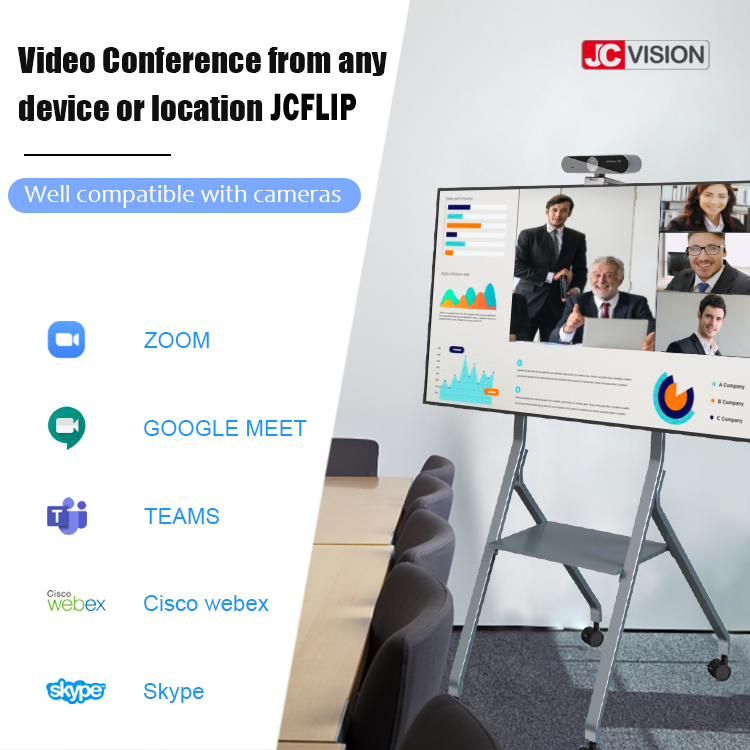 Smartboard Rotating Indoor Digital Signage Displays Capacitive Touch Screen