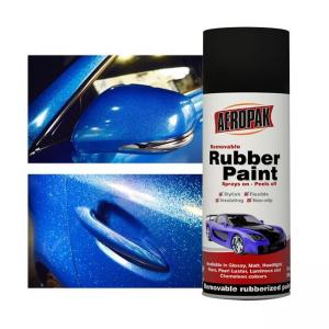 China Pearl Luster Rubber Paint Spray For Cars Peelable Colorful Aeropak Rubber Paint wholesale