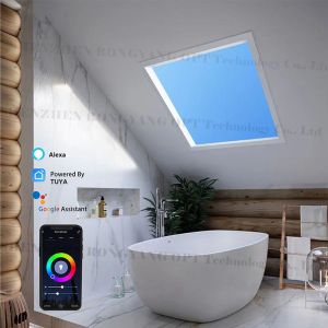 Buy cheap CCT 6500K 1200x300 Artificial LED Skylight DIY Tuya Alexa Voice Control from wholesalers