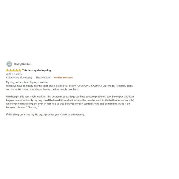 High Quality and Sturdy Rugby Dog Anxiety Jacket