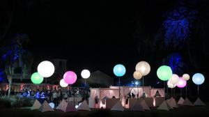China Single RGB Inflatable Led Light Color Changing , Events Lighting Balloon Led Lantern Lights wholesale