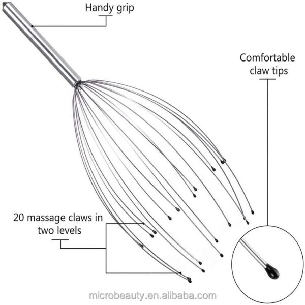 All Round Wrapping Head Massage Claw Scalp Massager Handheld Relax Head Relieve Fatigue