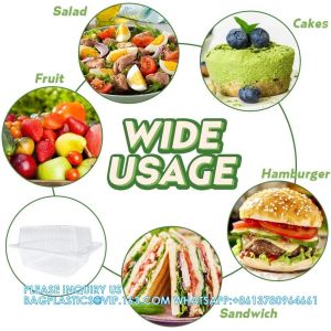 Square Hinged Food Container,Plastic Take Out Containers,Disposable Clamshell