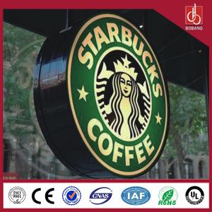China Wholesale Vacuum Forming round coffee advertising light box for sale wholesale