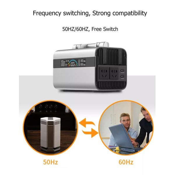 Portable Energy Solar Power Generator Emergency Backup 600W