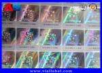 Custom Scratch 3D Holographic Sticker QR Code Label Printing And Color Variable