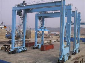 China 20 Ton RTG Rubber Tyred Container Gantry Crane Double Girder For Port wholesale