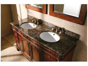 China Ogee Edge Granite Bathroom Countertops , Baltic Brown Granite Countertops wholesale