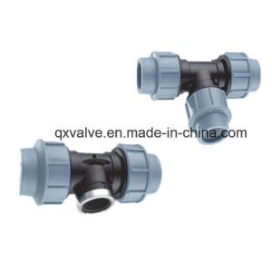 100% Material PP Compression Fittings Equal Tee Pn10 for and Long-Lasting