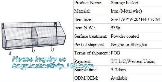 Quality Different shapes metal wire mesh file baskets office supply baskets wholesale, magazine office document file holder shel for sale