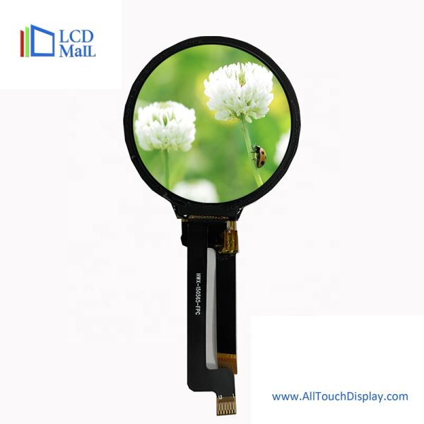 All Viewing 2 White LED 1.28 Inch Round LCD IPS Display Module 240240