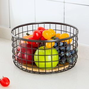 Buy cheap Modern Design Kitchen Organizer Iron Wire Basket For Storing Sundries Countertop from wholesalers