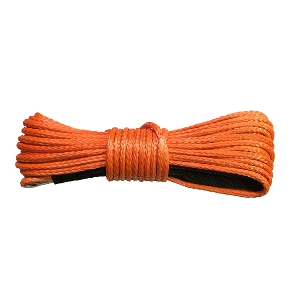 No Kink 8mm X 15m Synthetic Winch Rope Prestretched Smooth Tight Structure