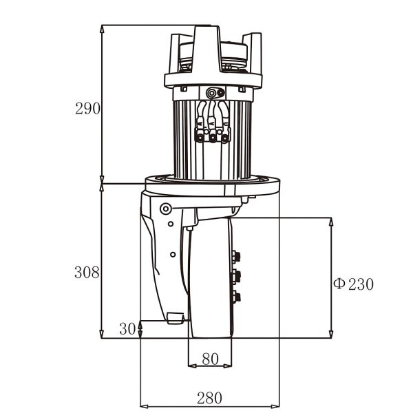 AC Motor 1.5kw Brushless Metalrota Motor Drive Wheel