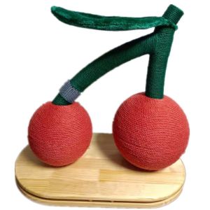 China 12.99in 33cm Cardboard Cat Scratcher Herry Shape Carpet Cat Scratching Post on sale