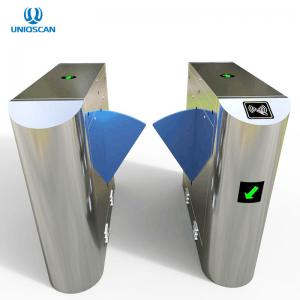 China Stainless Steel 304 Brush Motor Flap Barrier Gate Automatic Flap Turnstile wholesale