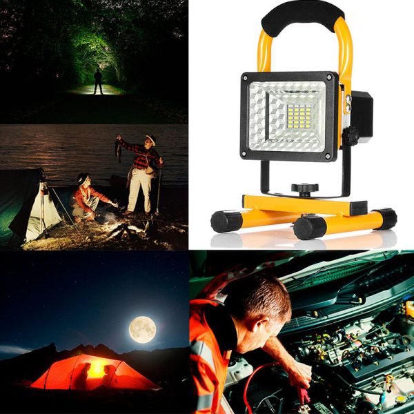 Waterproof IP65 Rechargeable LED Flood Light 220V Security Outdoor Work Lamp