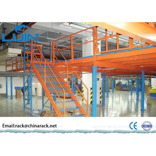 Anti Corrosive Storage Mezzanine Floors , Loading capacity 200 ~ 1000kg/sqm