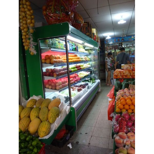 Supermarket Open Front Display Fridge For Vegetable / Fruit / Drink